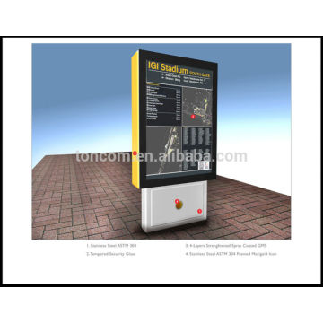 Free stand advertising light box